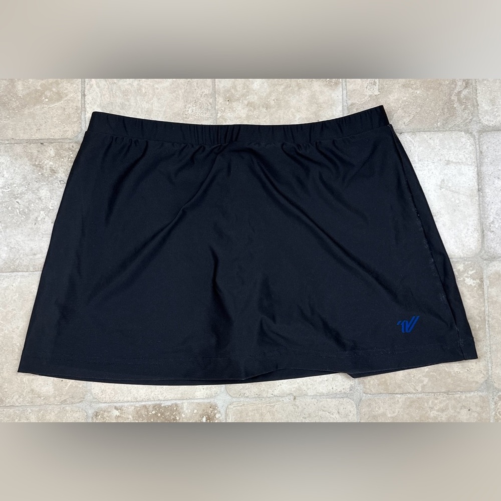Varsity Spirit Cheer Cheerleading Warm Up Practice Skirt Skort Adult Small Black